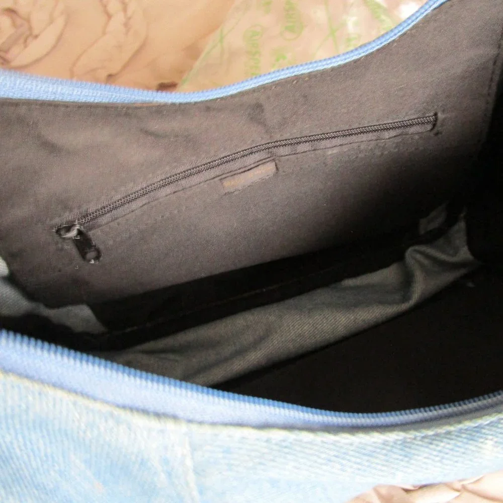denim crossbody shoulder bag